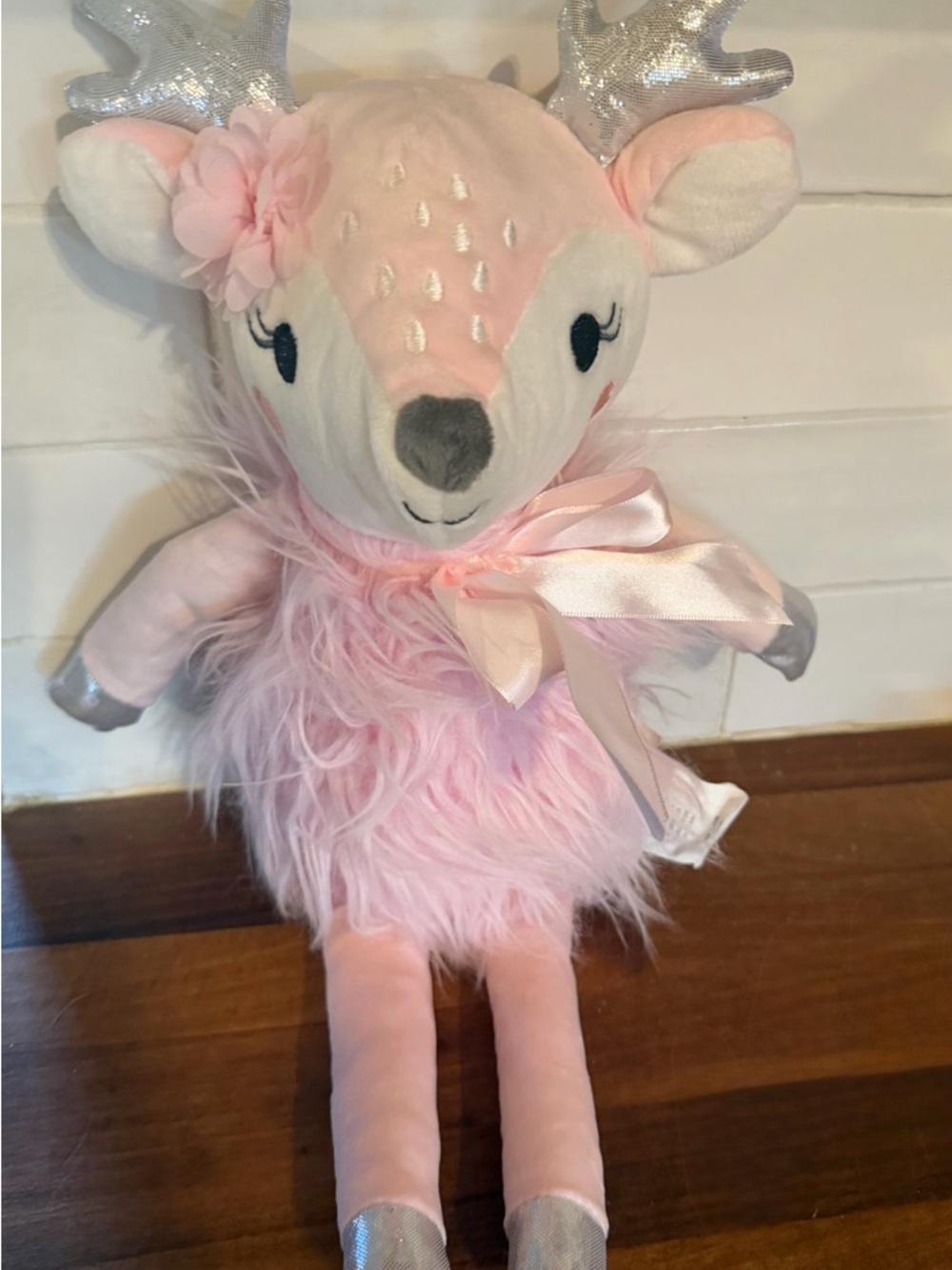 Cupcakes & Cashmere Rare Reindeer Fawn Deer Pink Doll Stuffed Animal Plush